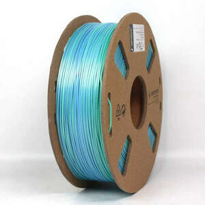 Gembird 3DP-PLA-SK-01-BG PLA Silk Rainbow Blue/green 1, 75mm 1kg kép