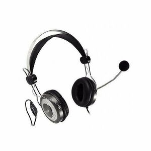 Genius HS-04SU jack mikrofonos PC ezüst headset kép