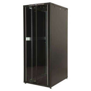 Lande LN-CK42U6010-BL CK 19" 42U 600x1000 fekete álló rack szekrény kép