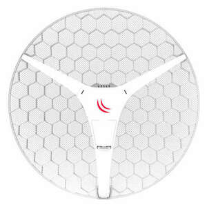 LAN/WIFI MikroTik LHG 5 ac XL, 5GHz CPE 27dBi antenna, 1x gigabites RJ45 port, Nv2 TDMA protokoll kép