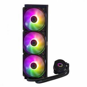 COOLER MASTER CPU hűtő MASTERLIQUID 360L CORE ARGB (vízhűtés), 3 Ventilátoros, LGA1700 támogatással, fekete kép