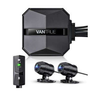 Vantrue Dash Cam - F1 (WiFi+GPS motoros kamera első + hátsó, 4K+ 1080p 30 FPS, WDR+HDR, 512GB MicroSD támogatás, IP67) kép