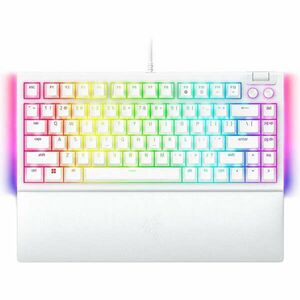 Razer BlackWidow V4 75% Mechanical Switches (Tactile) Keyboard White US kép