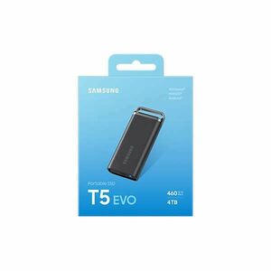 Samsung Hordozható SSD 4TB - MU-PH4T0S/EU (T5 EVO, USB 3.2 Gen 1 (5 Gbps), R/W460MB/s, 4TB) kép