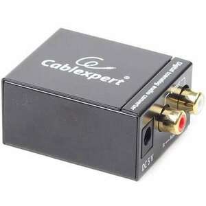 Gembird RCA (Digital Coax) Toslink Standard -> 2db RCA F/F adapter kép