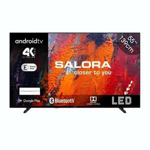 Smart LED 4K Ultra HD TV Salora, 55UA550, 139 cm, Android 11, Amazon Prime, Apple TV, Disney+, Netflix, Red Bull TV, Spotify, Wifi, Dolby Digital, Dolby Vision, Direct LED, Chromecast, Játék kép