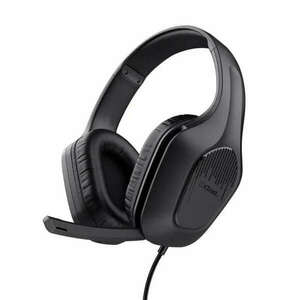 Gaming headset Trust GXT 415 Zirox, mikrofon, fekete kép