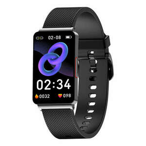 Smartband iSEN EP08 fekete, 1.57", HD, EKG, vércukorszint, pulzusszám, vérnyomás, oxigén, alvásfigyelés, Bt v5.1, IP67, 210mAh kép