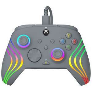 PDP Afterglow Wave, Xbox Series X|S, Xbox One, PC, RGB LED Lighting, Szürke, Vezetékes kontroller kép