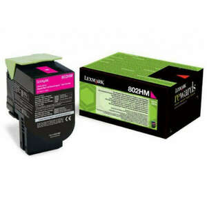 Lexmark CX410/510 High Return Toner Magenta 3K (Eredeti) 80C2HM0 kép