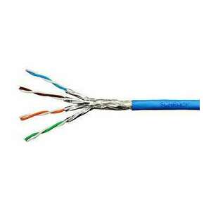 Schrack S/FTP Cat.7 kábel, HSKP423HP5, 4x2xAWG23/1, 1, 000Mhz, LS0H, Dca, 30%, kék kép