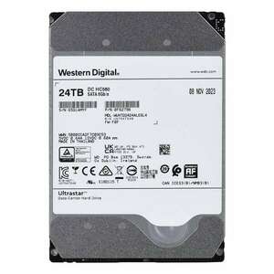 Western Digital Ultrastar DC HC580 merevlemez-meghajtó 24 TB 7200 RPM 512 MB 3.5" SATA kép