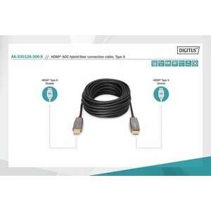 ASSMANN Electronic AK-330126-300-S HDMI kábel 30 M HDMI A-típus (Standard) Fekete kép