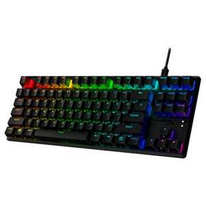 Hp hyperx vezetékes mechanikus gaming billentyűzet alloy origins core pbt piros switch - brit lokalizáció 639N7AA- ABU kép