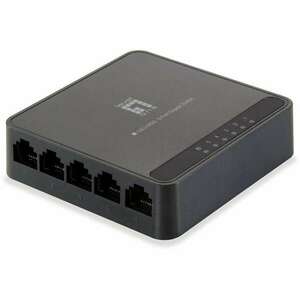 LevelOne GEU-0522 hálózati kapcsoló Gigabit Ethernet (10/100/1000) Fekete (GEU-0522) kép