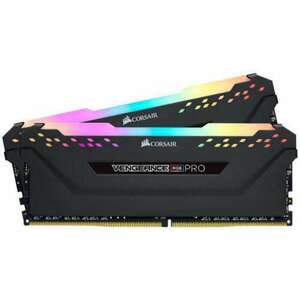 CORSAIR DDR4 32GB (2x16GB) 3200MHz Vengeance RGB Pro RAM, fekete kép