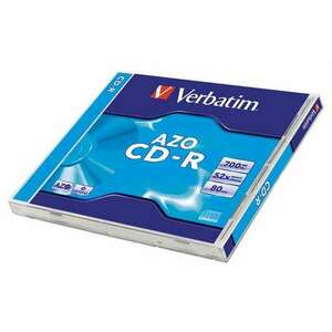 VERBATIM CD-R lemez, Crystal bevonat, AZO, 700MB, 52x, 1 db, normál tok, VERBATIM "DataLife Plus" kép