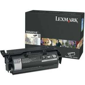 Lexmark X654, X656, X658 Extra High Yield Print Cartridge festékkazetta Eredeti Fekete (X654X31E) kép