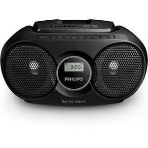 Philips AZ215B/12 hordozható sztereó rendszer Digitális 3 W FM Fekete (AZ215B/12) kép