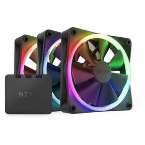 NZXT F120 RGB Triple Pack Számítógép ház Ventilátor 12 cm Fekete 3 db kép