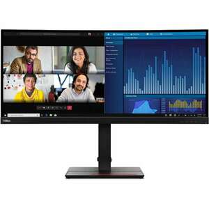 Lenovo ThinkVision P34w-20 LED display 86, 7 cm (34.1") 3440 x 1440 pixelek Wide Quad HD Fekete kép