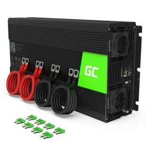 Green Cell INV12 áramátalakító és inverter Automatikus 3000 W Fekete kép