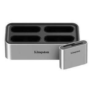 Kingston Technology WFS-S dokkoló állomás és port replikátor Vezetékes USB 3.2 Gen 2 (3.1 Gen 2) Type-C Fekete, Ezüst kép