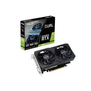 Asus Videokártya, nVidia DUAL-RTX3050-O8G-V2 (8192MB, GDDR6, 1852/14000 Mhz, 128bit, HDMI/DP/DVI) kép