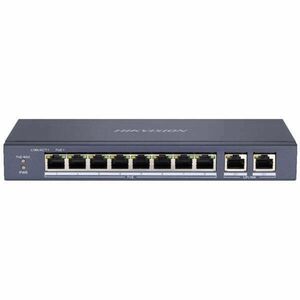 Hikvision Switch PoE - DS-3E0310P-E/M (8 port 100Mbps, 60W, 2xRJ45 1000Mbps) kép