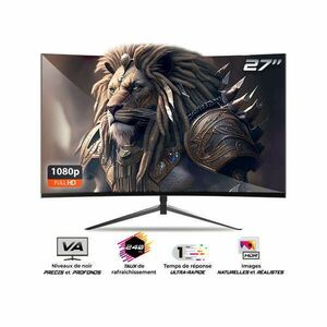 Spirit of Gamer Monitor 27" - EPIC 27" (VA, 16: 9, 1920x1080, 1ms, 240 Hz, 300 cd/m2, 3000: 1, HDMI/DP/3, 5 mm Jack) kép