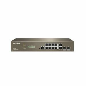 IP-COM Switch Vezérelhető - G5312F (10x1Gbps; 2x SFP; 1x console port; L3) kép