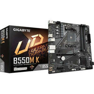 Gigabyte Alaplap - AMD B550M-K AM4 (B550, 4xDDR4 3200MHz, 4xSATA3, M.2, 6xUSB2.0, 6xUSB3.2) kép