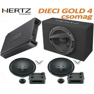 Hertz Dieci Gold 4 csomag HCP 4 erősítő és DPK 165.3 hangszórószett és DBX 30.3 mélynyomóláda kép