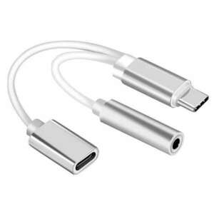 USB-C-3, 5 mm audio jack és töltő adapter kép