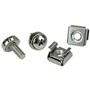 Startech.com M5 x 12mm Screws and Cage Nuts csavar és anya 100db ezüst (CABSCREWM52) kép