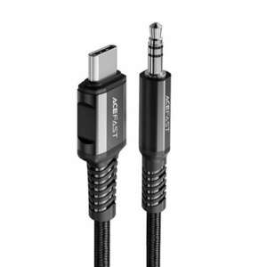 ACEFAST audio kábel USB type-c - 3, 5 mm Mini Jack (apa) 1, 2 m, Aux fekete (C1-08 fekete) kép