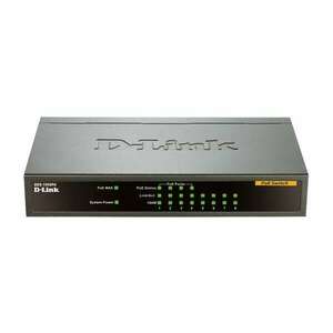 D-Link DES-1008PA 8-Port Fast Ethernet PoE Unmanaged Desktop Switch kép