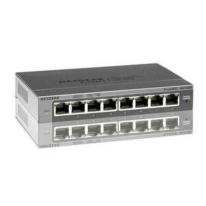 Netgear GS108E v3 ProSafe Plus 8 portos gigabites nem menedzselhető asztali switch kép