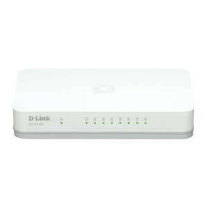 D-Link GO-SW-8G/E hálózati kapcsoló Beállítást nem igénylő (unmanaged) Gigabit Ethernet (10/100/1000) Fehér kép