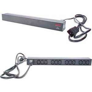 APC Basic Rack PDU áramelosztó egység (PDU) 12 AC kimenet(ek) 0U/1U Fekete kép