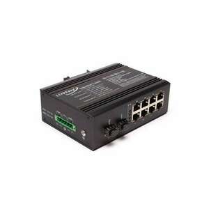 LinkEasy ipari PoE switch 2xGbE SFP+8x10/100/1000BaseTX 802.3at kép