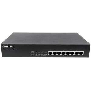 Intellinet 560641 hálózati kapcsoló Gigabit Ethernet (10/100/1000) Ethernet-áramellátás (PoE) Fekete kép