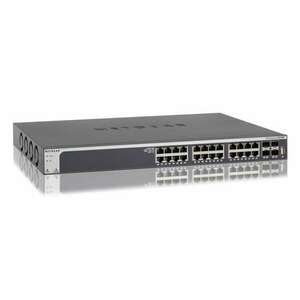 NETGEAR XS728T Managed L2+/L3 10G Ethernet (100/1000/10000) Fekete switch kép