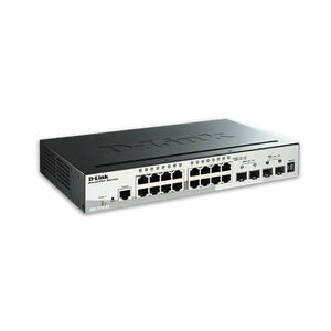 D-Link DGS-1510-20 20 Port Gigabit SmartPro Switch 20xport, Fémház, 16xGigabit, 4 SFP Ports kép