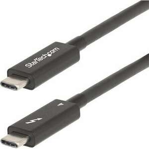 StarTech.com A40G2MB-TB4-CABLE Thunderbolt kábel 2 M 40 Gbit/s Fekete kép