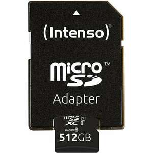 Intenso 3423493 microSDXC, 512GB, Class 10, UHS-I Premium memóriakártya kép