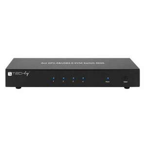 Techly IDATA-DP-KVM4 DisplayPort Switch (4 PC - 1 Kijelző) kép