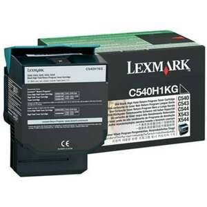 Lexmark C540 C544 X544 lézertoner eredeti Black 2, 5K C540H1KG / megszűnő kép