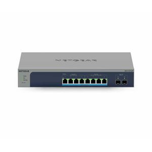 NETGEAR MS510TXUP hálózati kapcsoló Vezérelt L2/L3/L4 10G Ethernet (100/1000/10000) Ethernet-áramellátás (PoE) támogatása Szürke, Kék kép