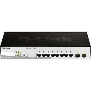 D-Link 8-port 10/100/1000 Gigabit PoE Smart Switch including 2 Combo 1000BaseT/S kép